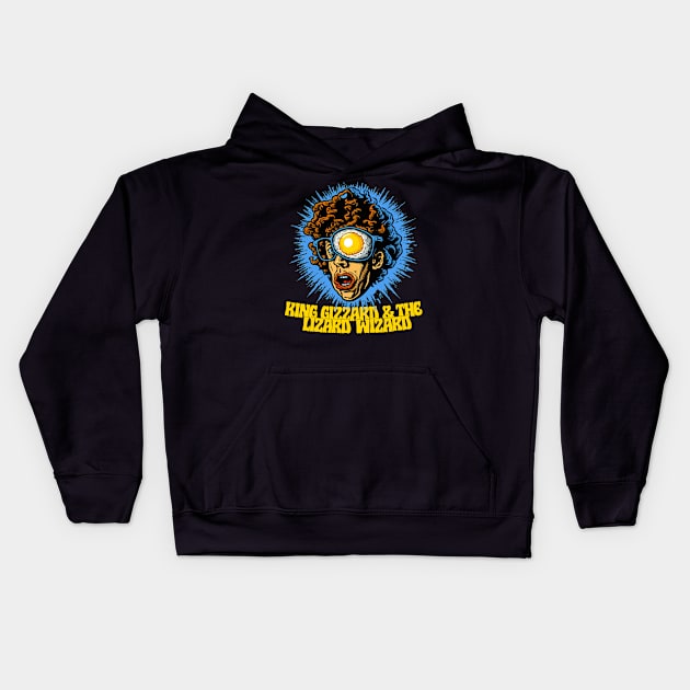 King Gizzard & The Lizard Wizard - Original Psychedelic Fan Art Kids Hoodie by unknown_pleasures